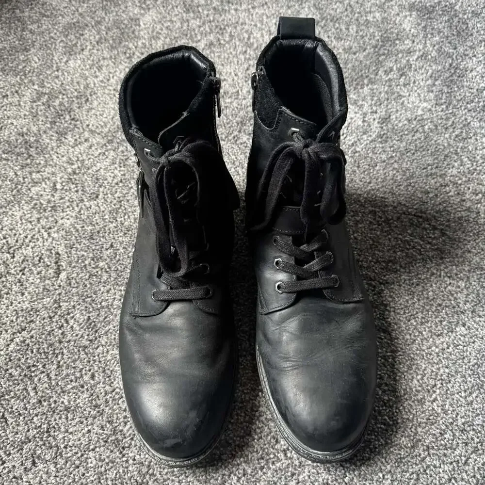 Harley Davidson D93576 Black Leather Motorcycle Engineer Boots Men’s 10.5